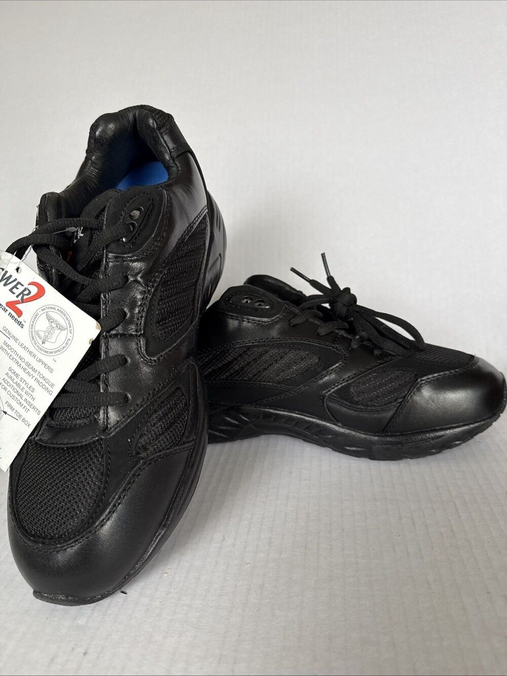 NEW APIS Answer2 554-1 Men's Athletic Stability Shoes Leather Size 9.5 M Black